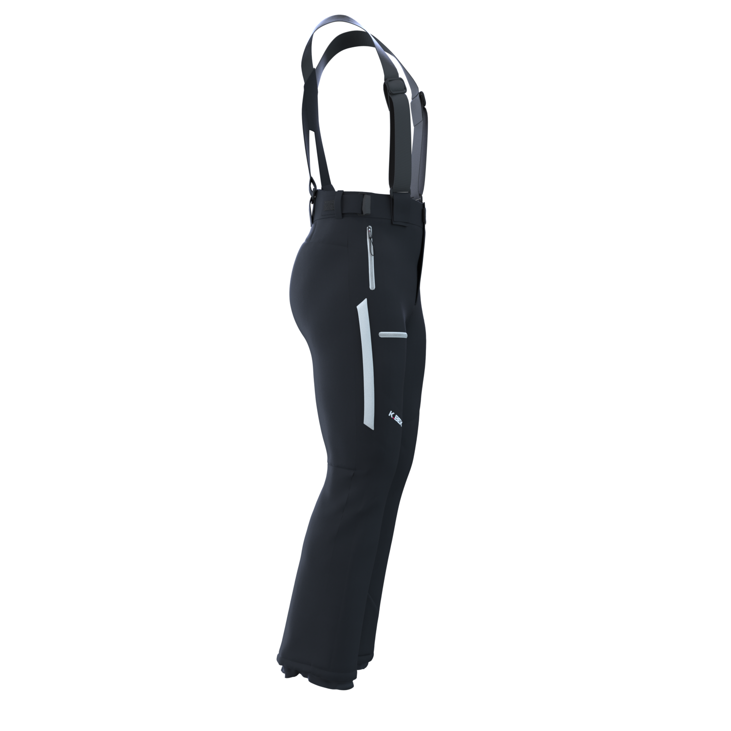 Men's ski trousers with ventilation zip