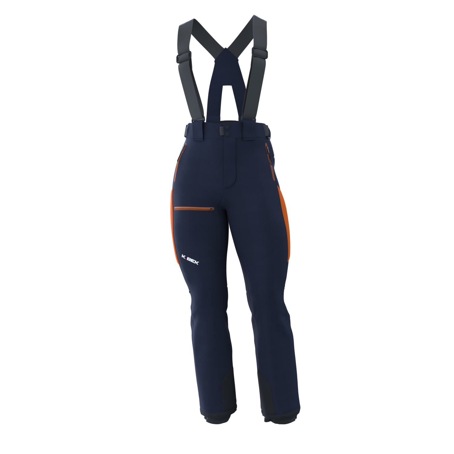 Men's ski trousers with ventilation zip