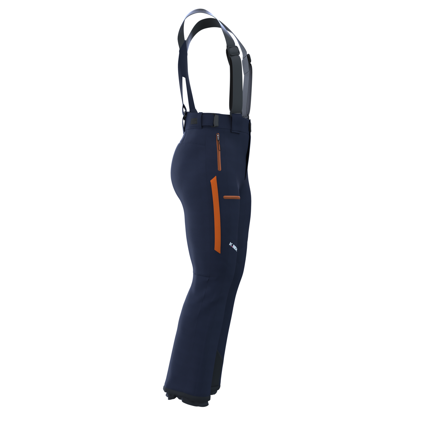 Men's ski trousers with ventilation zip