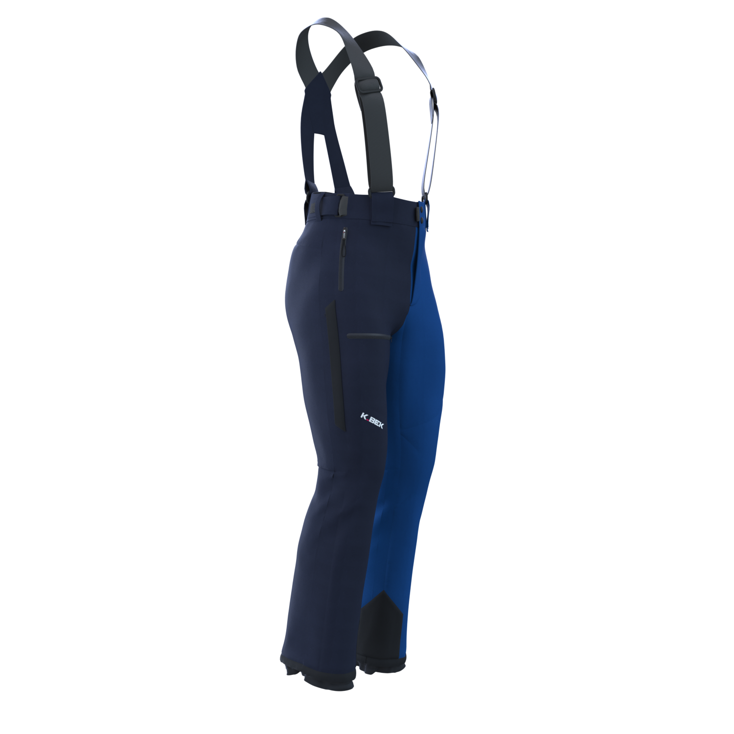 Men's ski trousers with ventilation zip