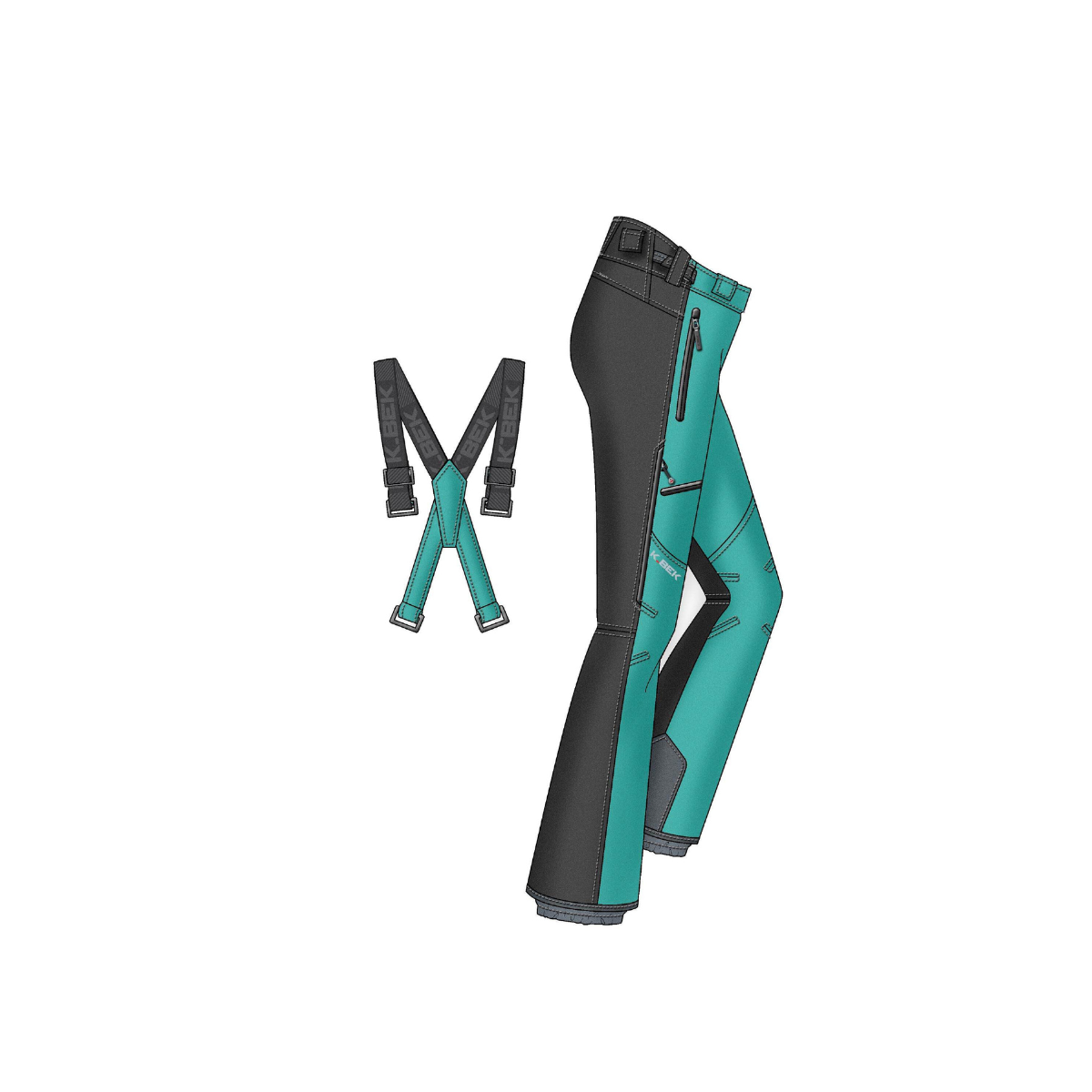 K020 SALOPETTE SCI DONNA MERCEDES