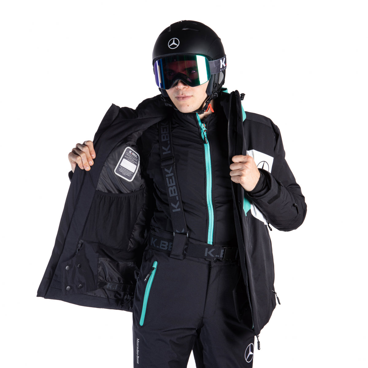 Mercedes Men's Padded Ski Jacket