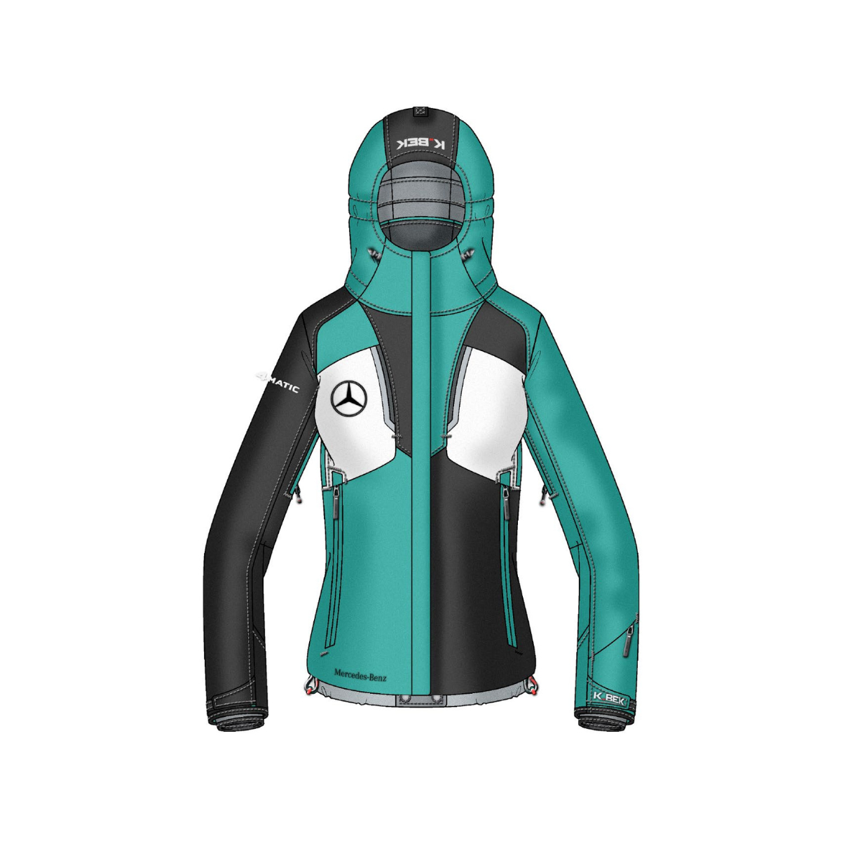MERCEDES Women's Padded Ski Jacket – K-Bek Italia
